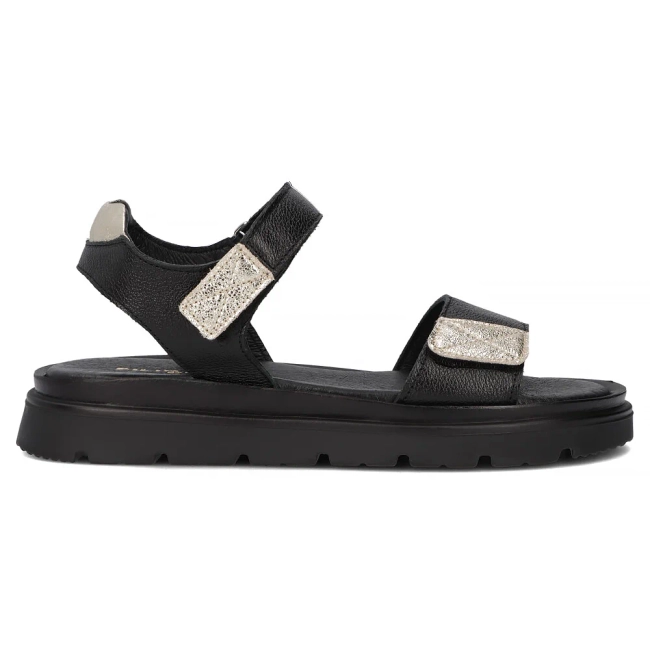 Skórzane sandały Filippo 40443 czarne