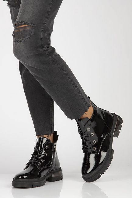 Leather ankle boots Filippo DBT4173/22 BK black
