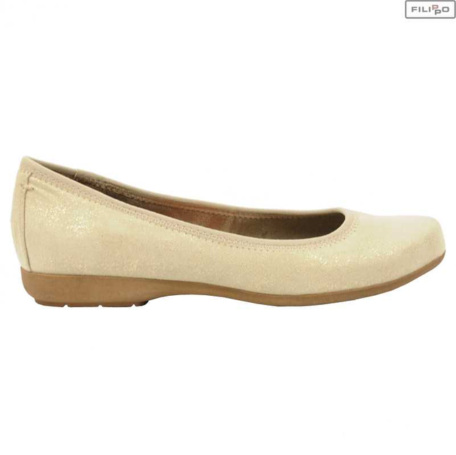 Ballerinas JANA 8/8-22103/26 pepper/lt gold 8022403