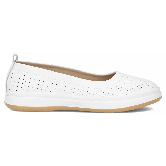 Leather ballerinas Filippo DP7008/25 WH white