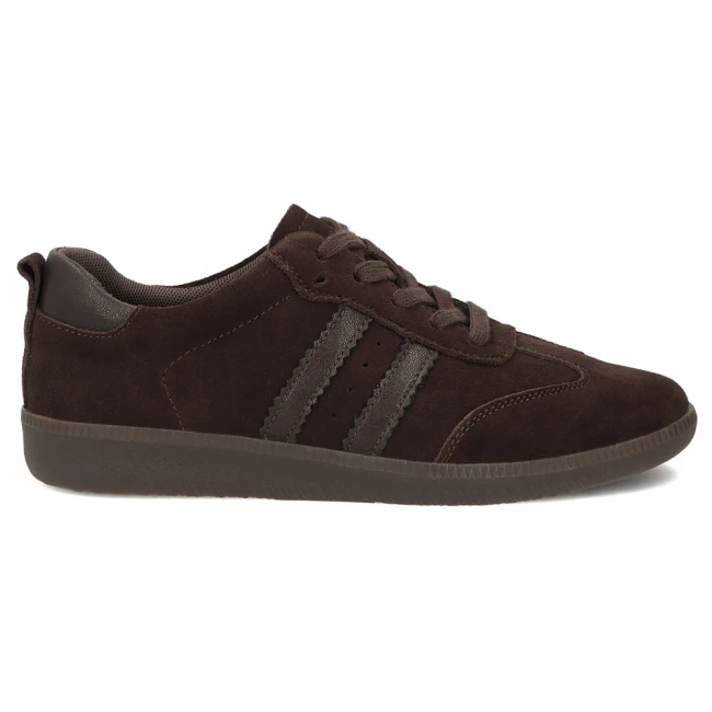 Skórzane sneakersy Filippo DP8286/26 D BR brązowe