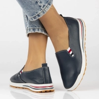 Leather shoes Filippo DP3510/24 NV navy blue