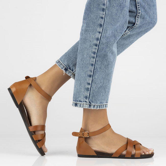 Leather sandals Filippo 40225 brown