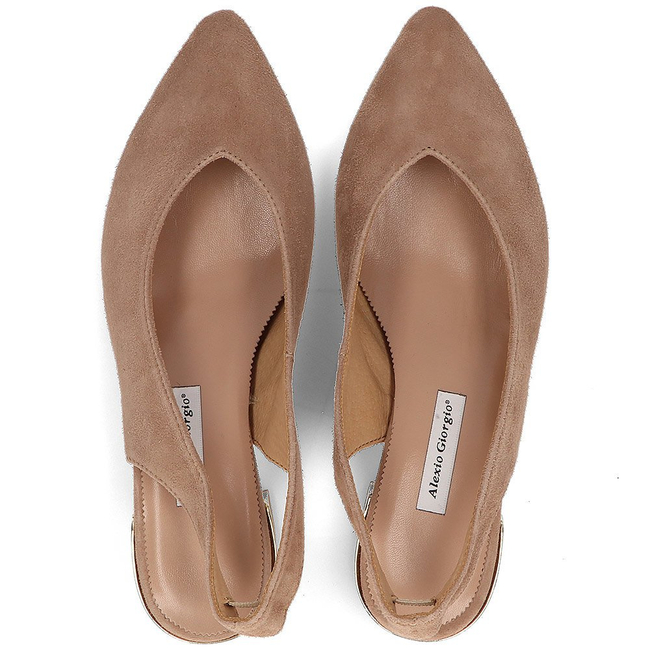 Suede sandals Alexio Giorgio 7041 beige