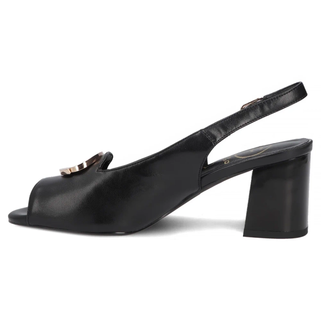 Leather sandals Filippo DS7820/26 BK black