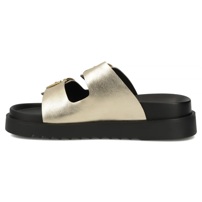 Leather flip-flops Filippo DK7827/26 GO gold
