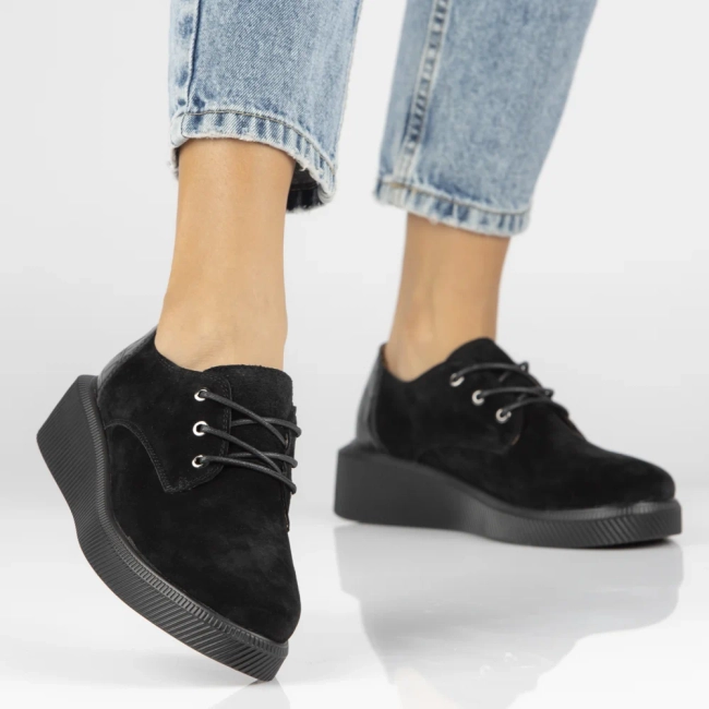 Leather shoes Filippo DP4924/23 BK black