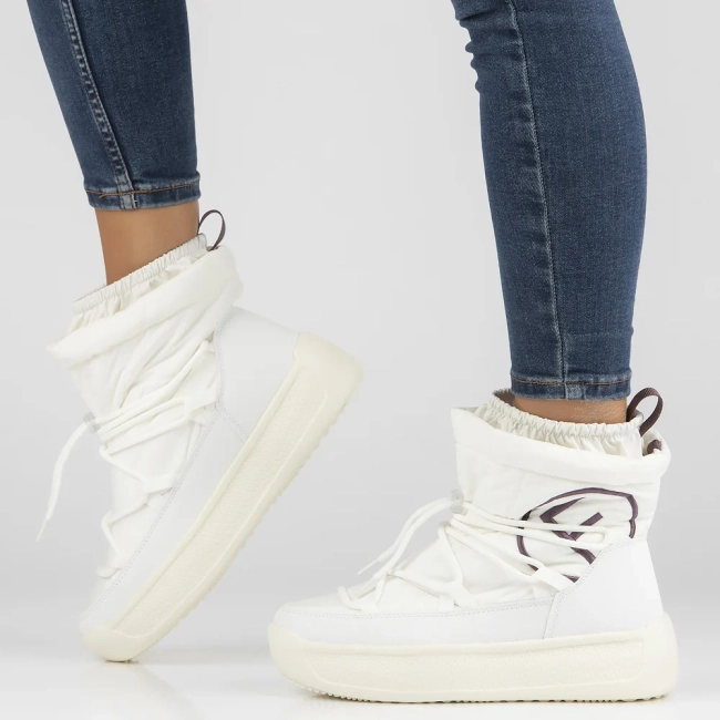 Filippo snow boots with membrane DBT6652/24 WH white