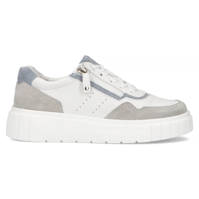 Leather sneakers Filippo DP6862/25 WH white