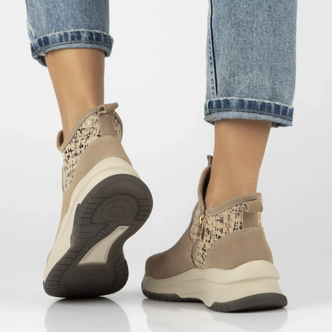 Leather ankle boots DBT6446/24 BE beige