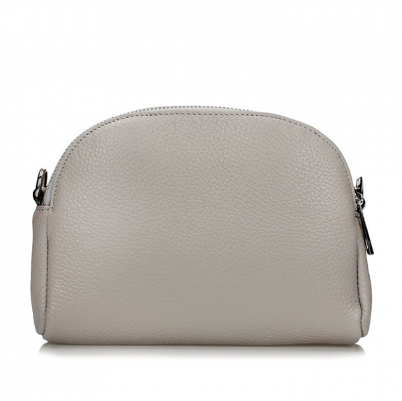 Handbag Toscanio Leather Messenger Bag A283 light grey