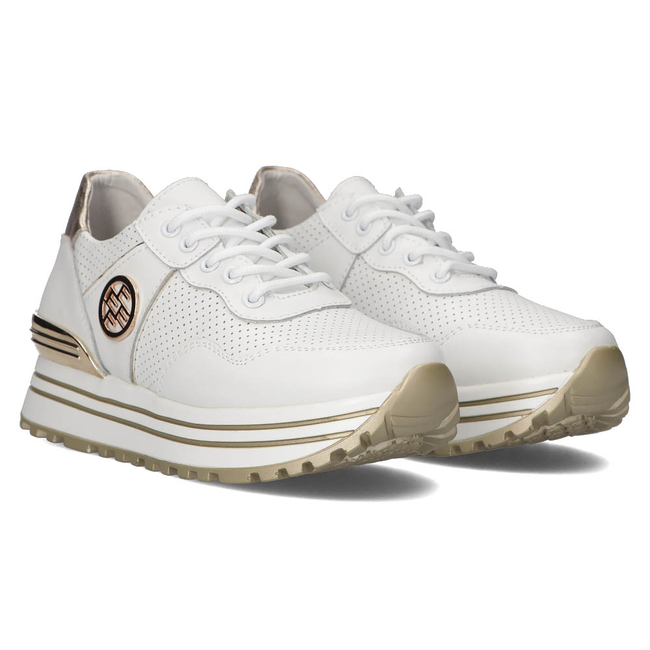 Leather Sneakers Filippo DP3538/22 WH white