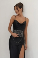 Black handbag Shiny