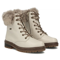 Leather boots Remonte D0B74-80 beige