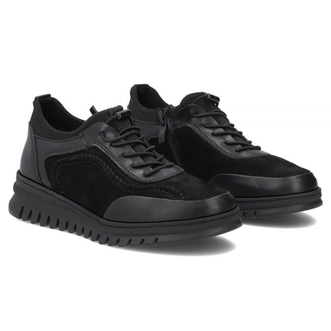Leather shoes Filippo DP8104/26 BK black