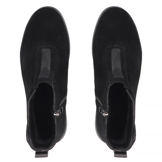 Leather platform ankle boots Filippo DBT8264/26 BK black