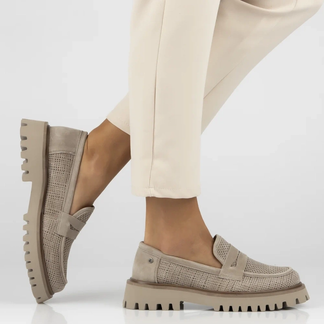 Leather shoes Filippo DP6796/25 BE beige