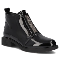 Leather ankle boots Filippo DBT7435/25 BK black