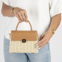 Beige briefcase bag Grace