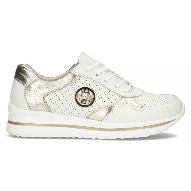 Leather sneakers Filippo DP3544/22 WH white