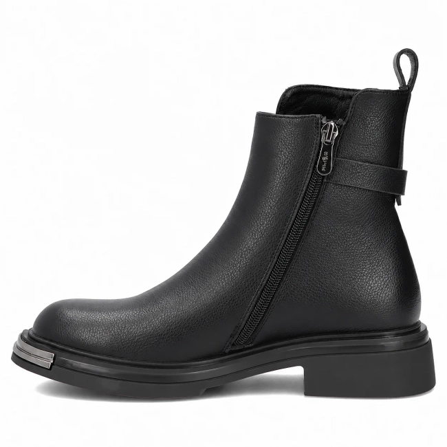 Leather ankle boots Filippo DBT8044/26 BK black