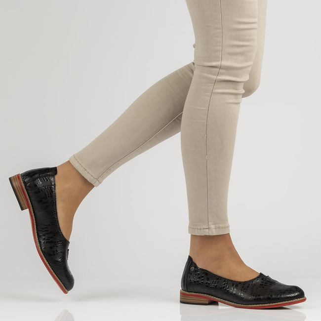 Leather shoes Filippo DP3545/22 BK black