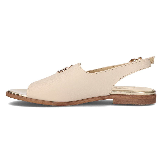 Skórzane sandały Filippo 116 beżowe