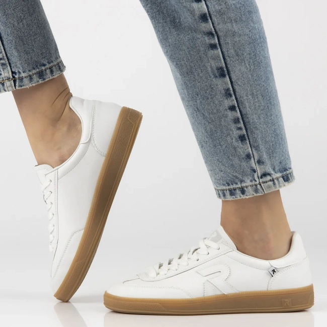 Leather sneakers Rieker W2200-80 white