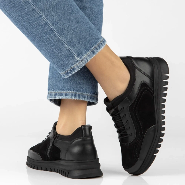 Leather shoes Filippo DP8104/26 BK black