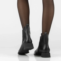 Leather heeled ankle boots Filippo DBT8136/26 BK black