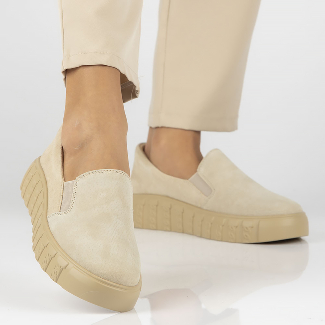 Leather shoes Filippo DP4683/23 BE beige