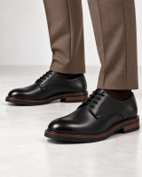 Skórzane półbuty Filippo MP8009/26 BK czarne