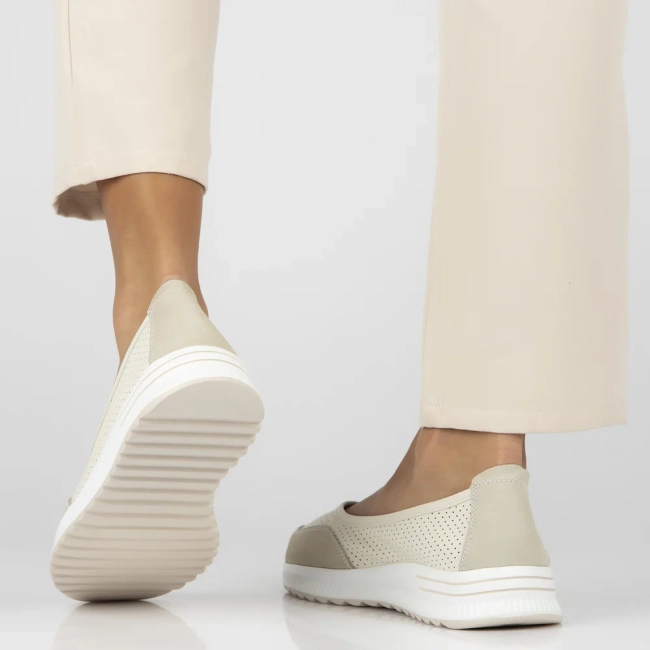 Leather shoes Filippo DP6134/25 BE beige