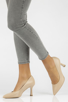 Leather pumps Bravo Moda 0059 beige