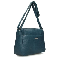 Handbag Toscanio Leather Messenger Bag A59 turquoise