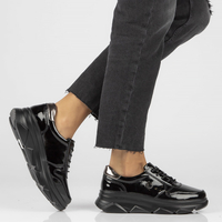 Leather Sneakers Filippo DP2138/22 BK L black