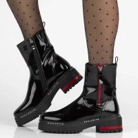 Leather ankle boots Filippo DBT7468/25 BK black