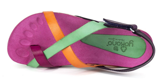 Sandals Yokono Ibiza-718 Vaquetilla Multi Fucsia