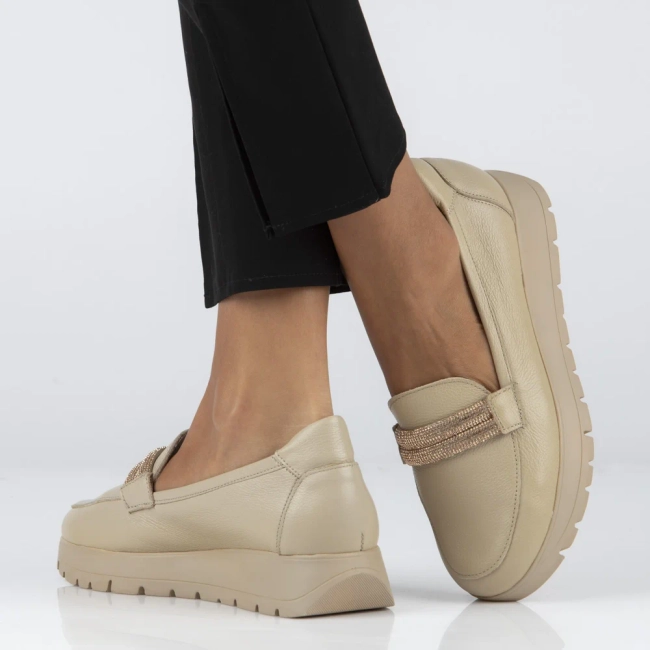 Leather shoes Filippo 20141 beige