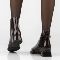 Leather heeled ankle boots Filippo DBT8174/26 D BR brown