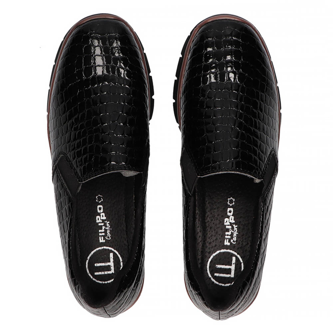 Leather shoes Filippo DP3616/22 BK black