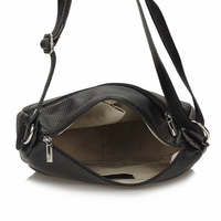 Handbag Toscanio Leather Messenger Bag A59 black