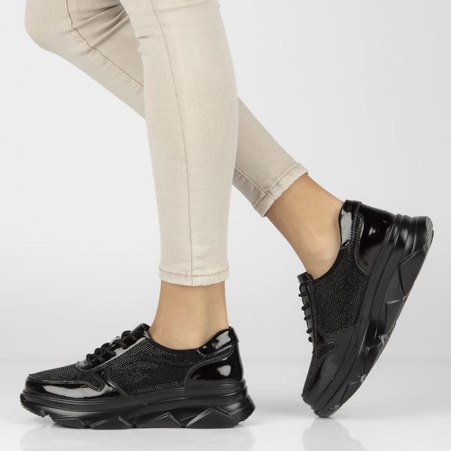 Skórzane Sneakersy Filippo DP2138/23 BK D czarne