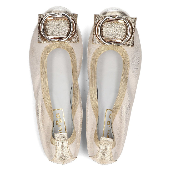 Leather ballerinas Filippo 103 gold