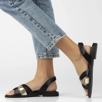 Leather sandals Filippo 40382 black