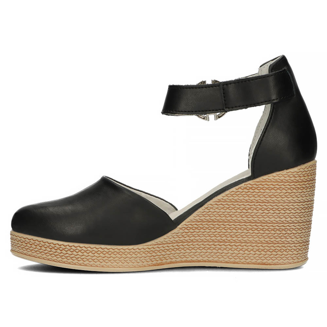 Leather sandals Filippo DP3519/23 BK black