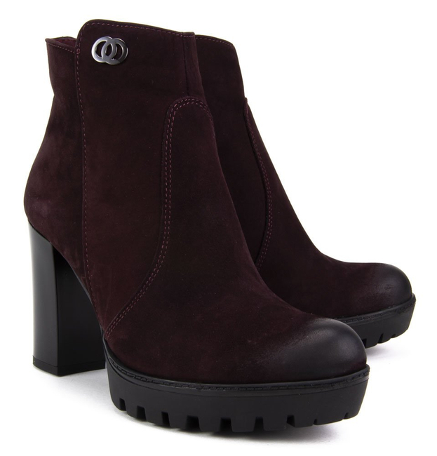 Ankle boots Claudio Rosetti 440/G Plum Nubuk