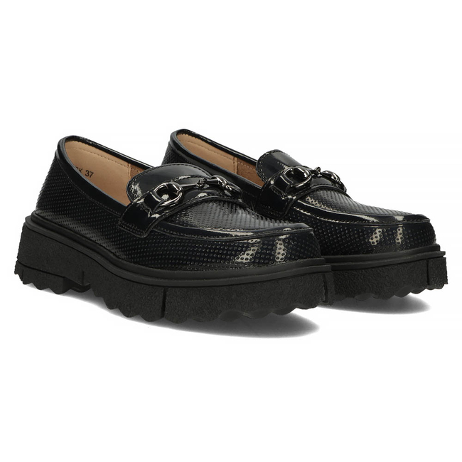 Leather shoes Filippo DP4196/22 BK black