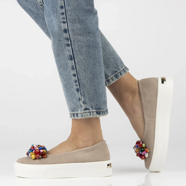 Leather shoes Filippo DP6024/25 BE beige