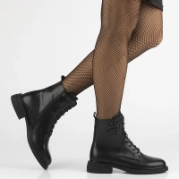 Leather ankle boots Filippo DBT7361/25 BK black